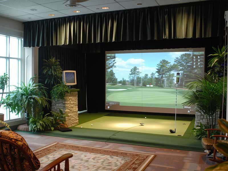 indoor putting green