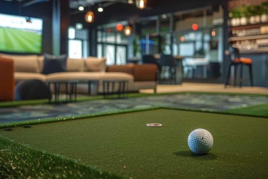 indoor putting green