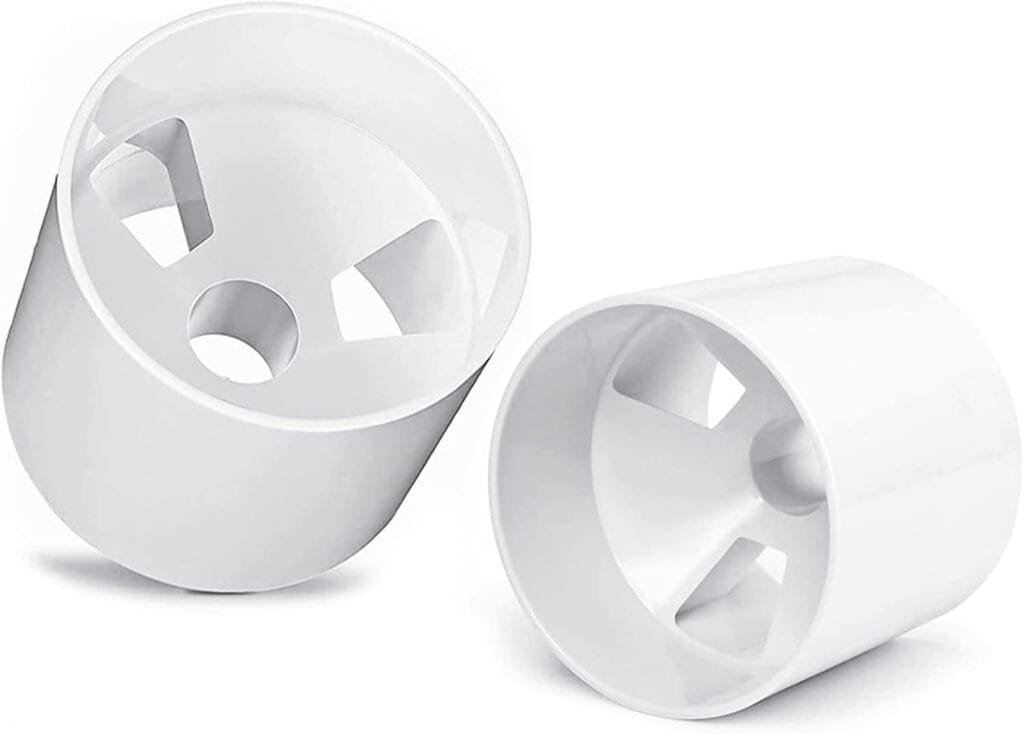 ZLY 2PCS Golf Hole Cup,ABS Ivory White Plastic Golf Cups,Dimension 4 Depth, Diameter 4 1/4 inches,Fits PGAL|PGA|USGA Regulations,for Backyard Golf Practice