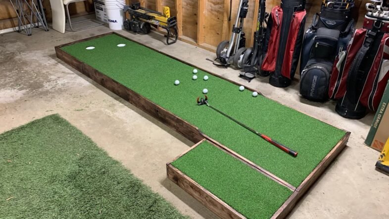 DIY | I build an indoor putting green with ADJUSTABLE slopes!