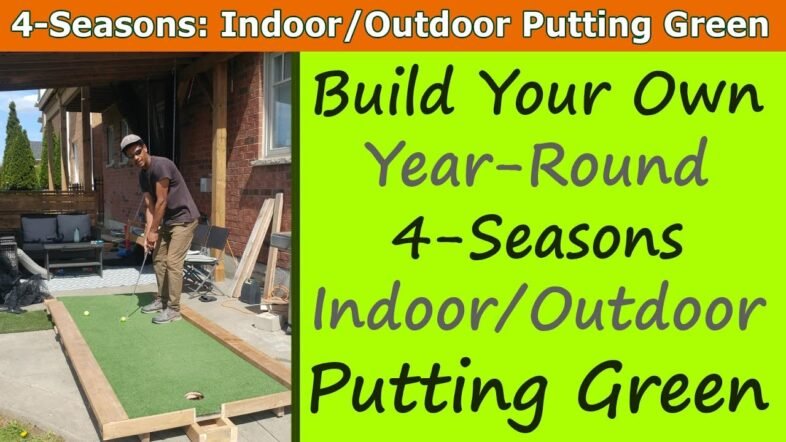 DIY Professional Putting Green Indoor Outdoor for Under $200 vs. $1,000++ Tutorial. Build Your Own